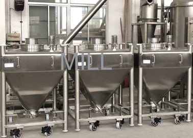 IBC Vacuum Moveable Powder Bin Vacuum Conveyor For Powder Bin Blender Stainless Steel