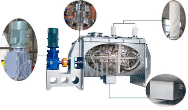 Double Ribbon Horizontal Plough Mixer Whey Powder Mixer Blender Medicine Processing