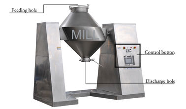 Double Cone Commercial Powder Mixer Blender Sugar Alcohols With Gmp Standard