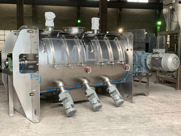 Chemical Horizontal Plough Mixer , Paddle And Chooper Mixer Thermal Cooling Jacket