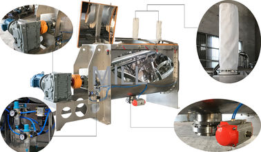 High Efficiency Paddle Ribbon Mixer / Stainless Paddle Ribbon Blender