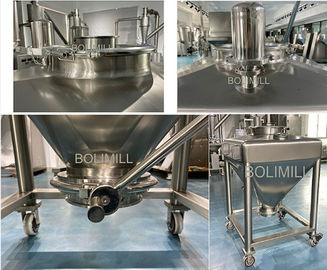 Corn Flour Powder Storage Container Powder Silos Complies For Vacuum Conveyor