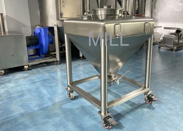 Stainless Steel Vacuum Conveyor For Powder Pharmaceutical Ibc Tote Bin Tank