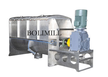 Double Helical Ribbon Horizontal Food Powder Spice Paddle Mixer