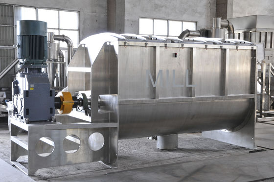 Dry Powder Blender Screw 500L horizontal ribbon mixer