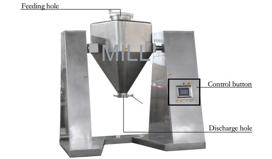 Cosmetic Square Cone 12 Rpm Powder Mixing Machine