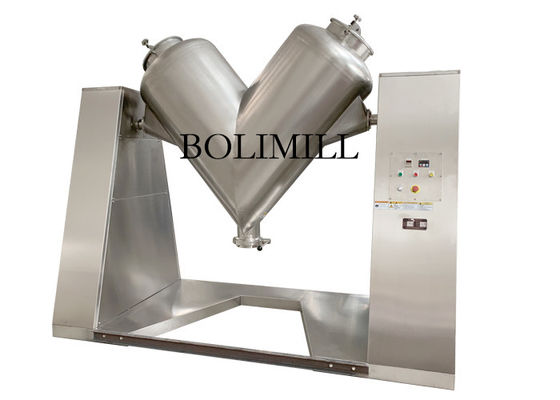 Chemical Powder V Cone Blender , Powder Blender Machine Field Installation