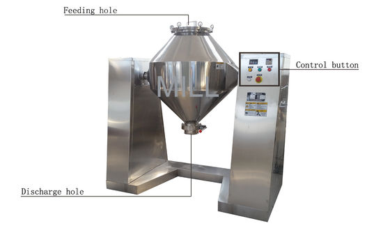 Mortar Dry Chemical Powder 3rpm Double Cone Mixer